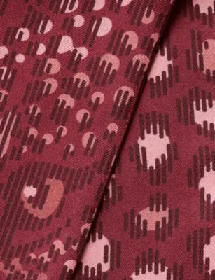 CARTIER Panthère Dots Bandeau Printed Silk-Twill Scarf detail 2