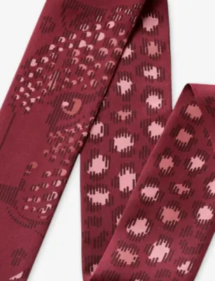 CARTIER Panthère Dots Bandeau Printed Silk-Twill Scarf detail 3