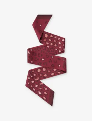 CARTIER Panthère Dots Bandeau Printed Silk-Twill Scarf
