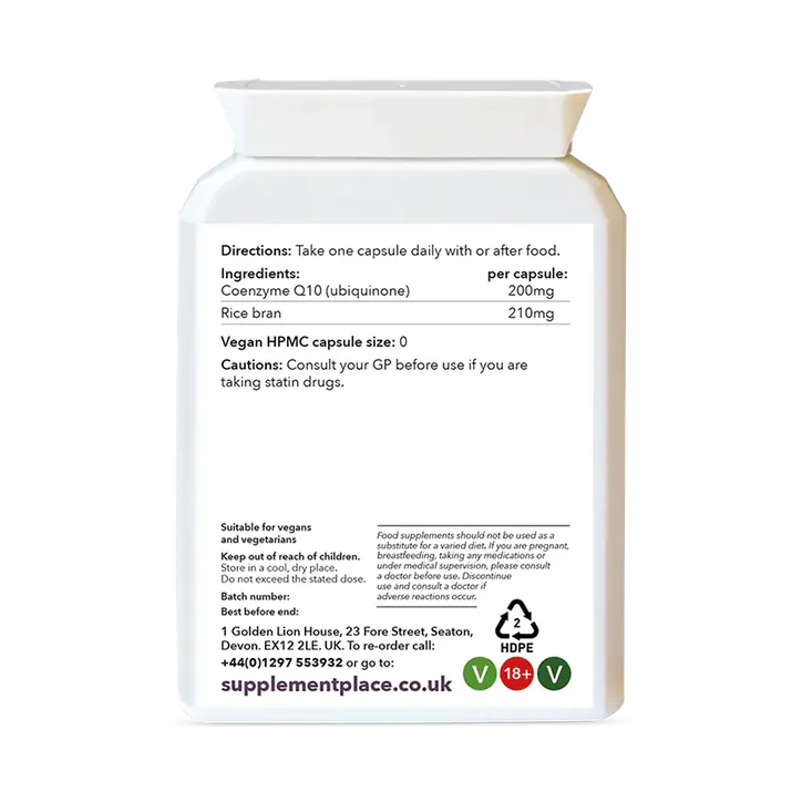 Supplement Place Coenzyme Q10 | 200mg | 30 Capsules detail 2