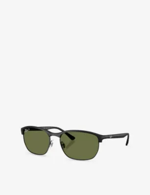 RAY-BAN RB4469 Square-Frame Polarised Sunglasses detail 3