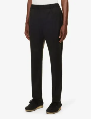 PAIGE Snider elasticated-waistband tapered-leg regular-fit stretch-woven trousers detail 3