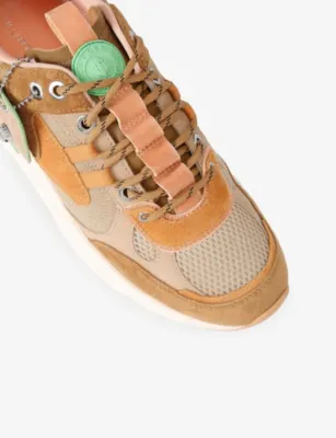 KURT GEIGER LONDON Kurt Runner Suede Trainers - EUR 40 / 6 UK MEN in TAN COMB, additional product view 3