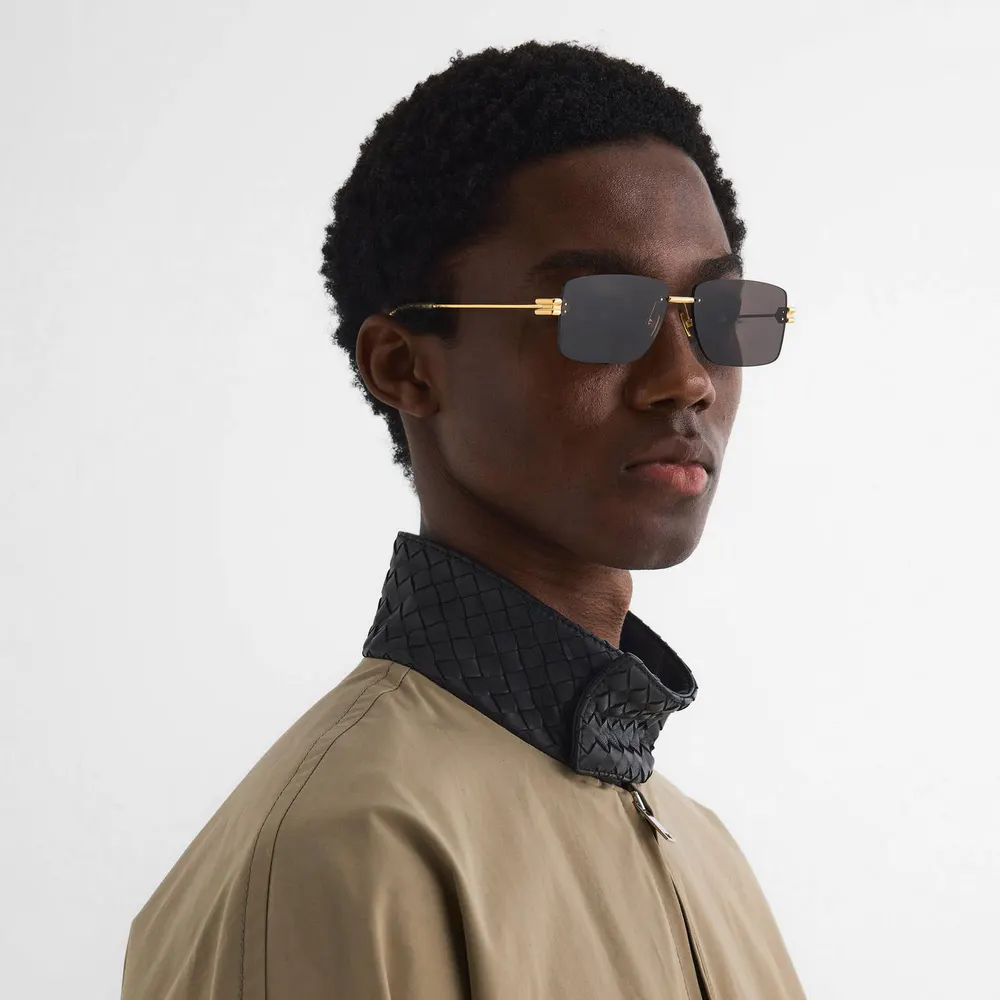 Bottega Veneta Bottega Veneta Mens BV1126S Rimless Sunglasses detail 2