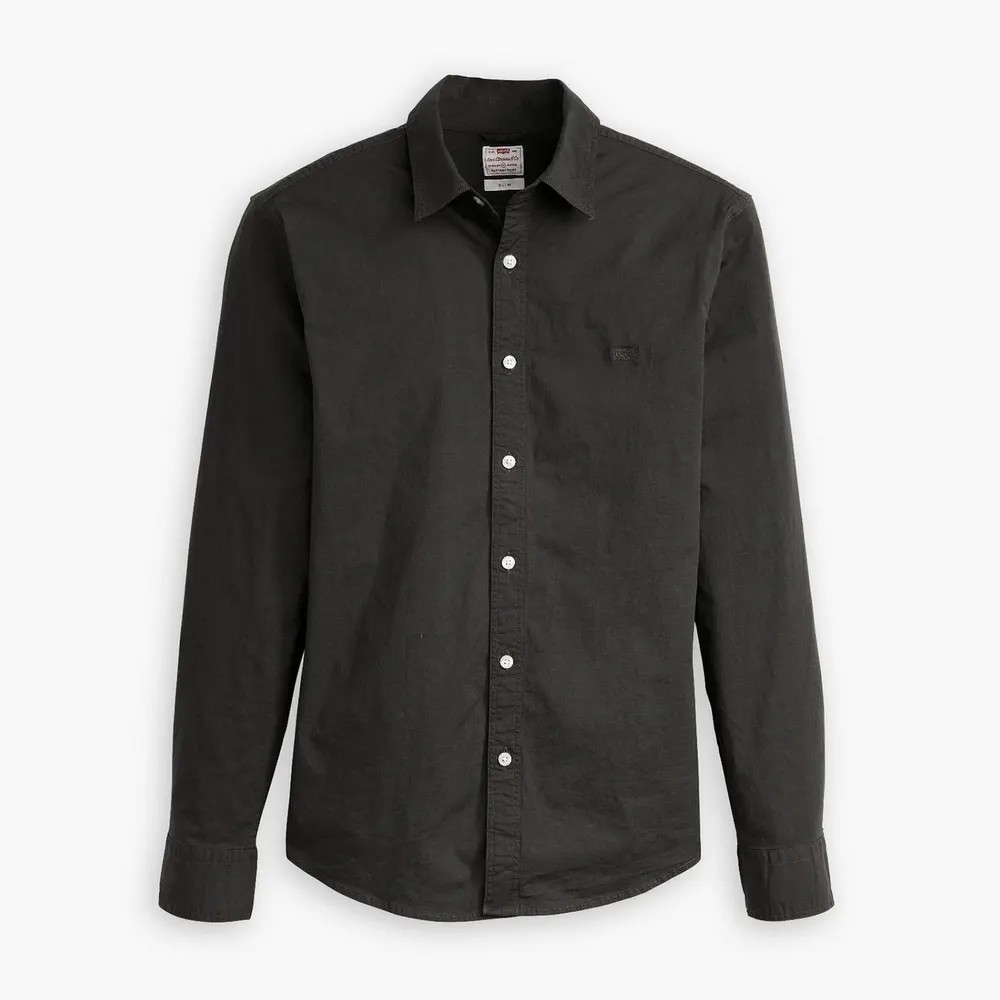 Levis Men's Plain Long-Sleeve Slim Fit Shirt