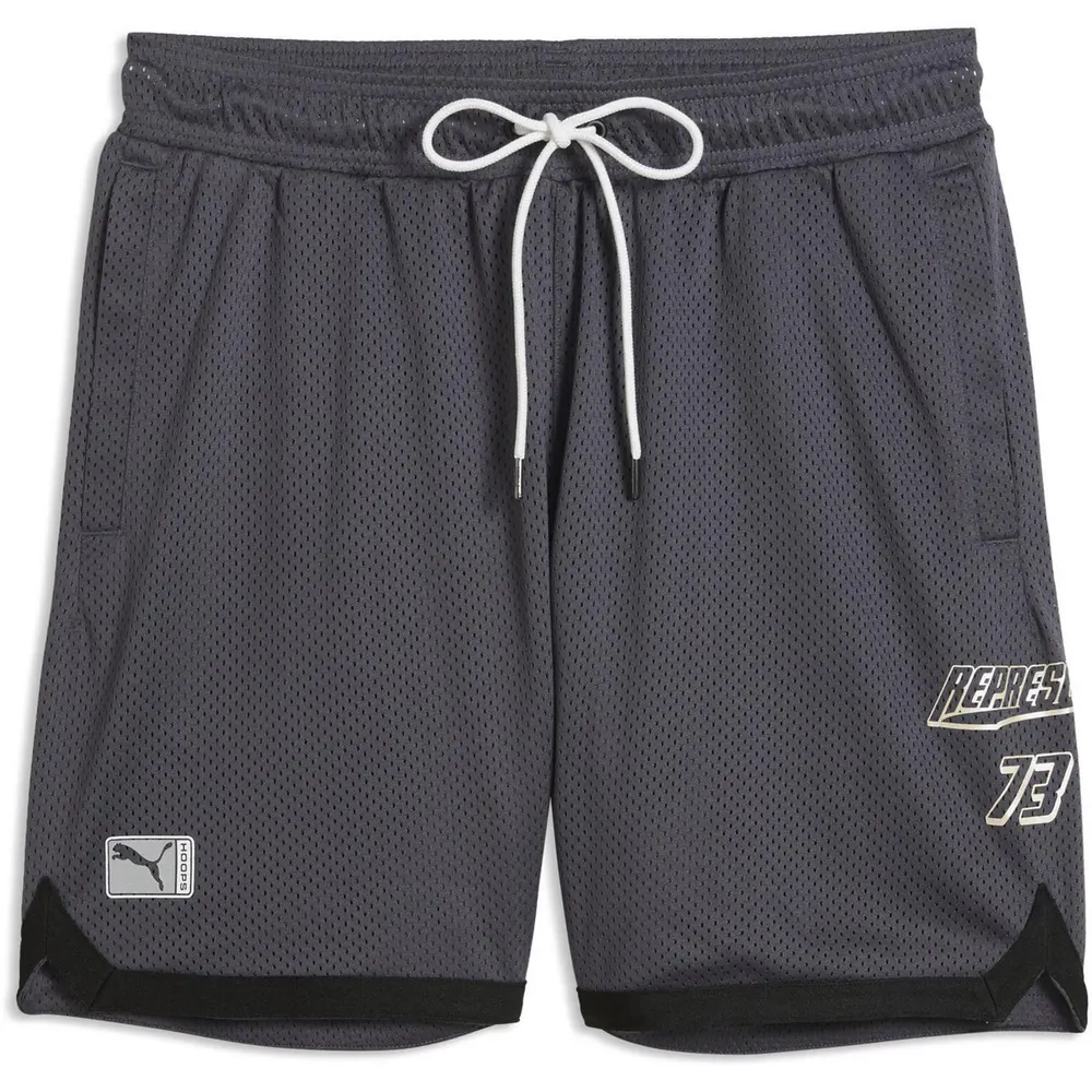PUMA x Represent Men's Woven Tracksuit Shorts in Galactic Gray – Clothing