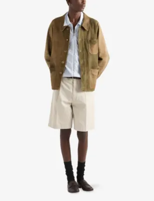 PRADA Relaxed-Fit Cotton Bermuda Shorts detail 2