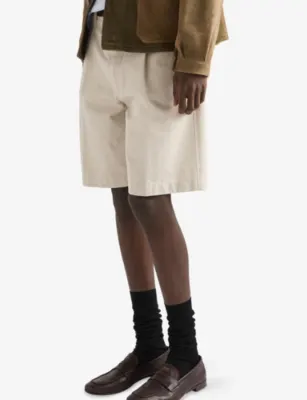 PRADA Relaxed-Fit Cotton Bermuda Shorts detail 3
