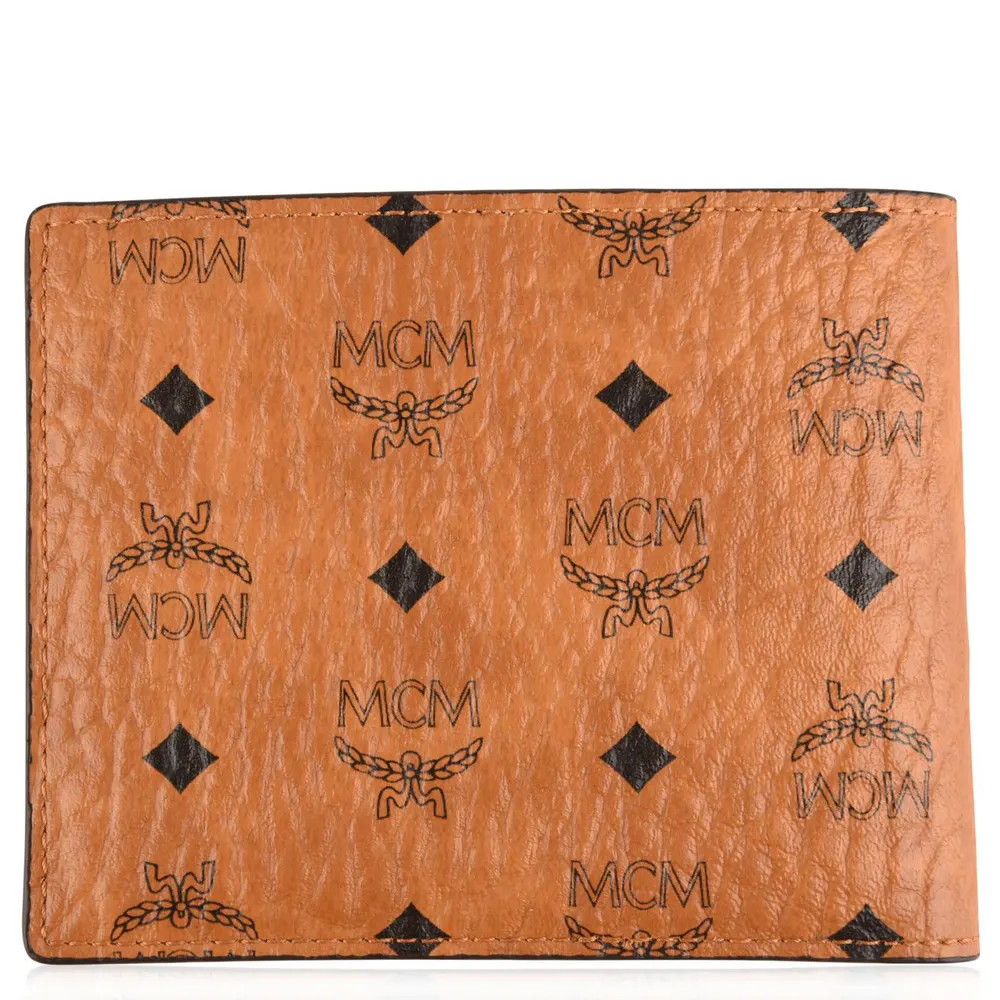 MCM Logo Wallet in Cognac, additional product view 2