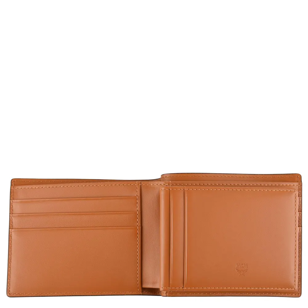 MCM Logo Wallet in Cognac, additional product view 3