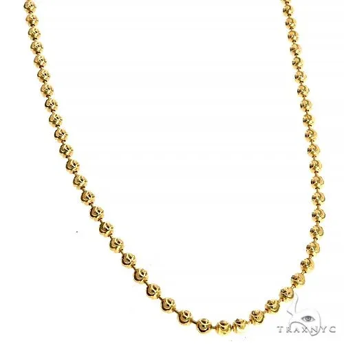 JALGAS - SKYLINE JEWELRY 10k Solid Yellow Gold Moon Cut Chain 26 Inches 1.8mm 48439 in Yellow – Chain