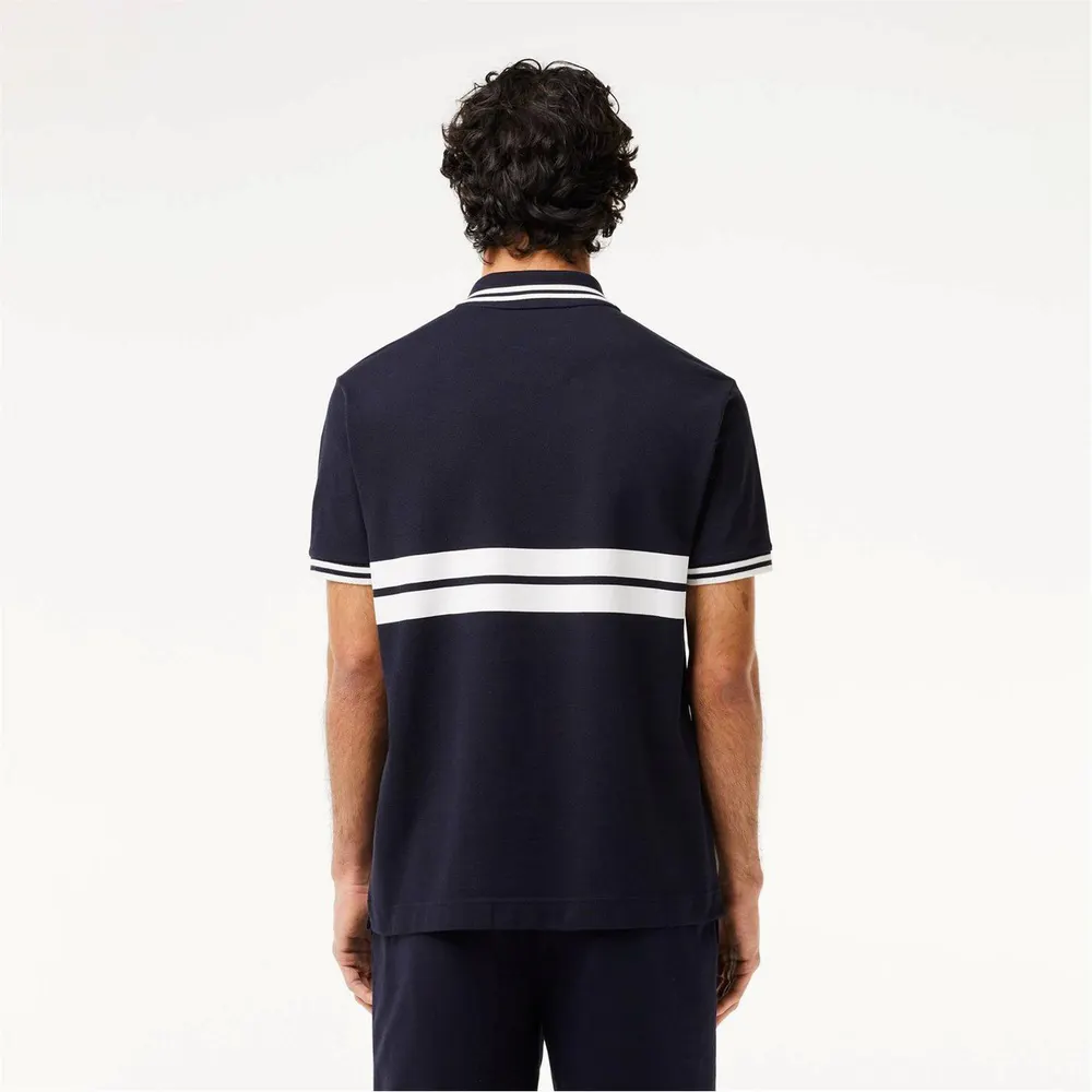 Lacoste Stripe Polo Shirt detail 2