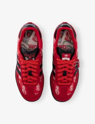 ADIDAS x Cola-Cola Suede and Woven Trainers - EUR 43.5 / 9.5 UK MEN in COCA COLA BLACK WHIT, additional product view 2