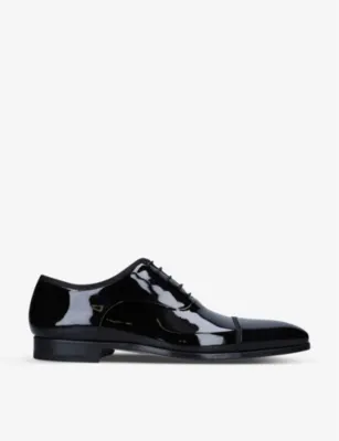 MAGNANNI Jadiel patent-leather Oxford shoes - EUR 41.5 / 7.5 UK MEN in BLACK – Mens | Smart shoes | Oxford shoes