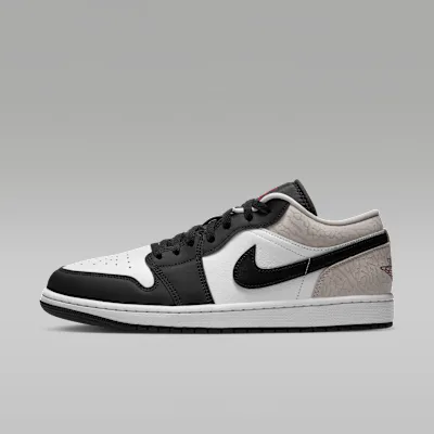 Jordan Air Jordan 1 Low SE Men's Shoes - Black/White/Light Orewood Brown/Team Red
