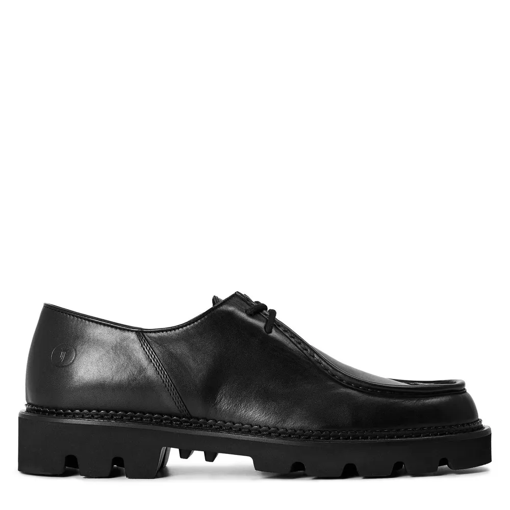 Collegium Collegi Moc Toe Derb Sn64 in Nero – Footwear
