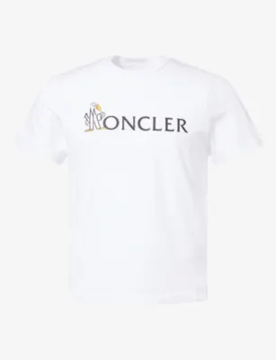 MONCLER Logo-Print Crewneck Cotton T-Shirt
