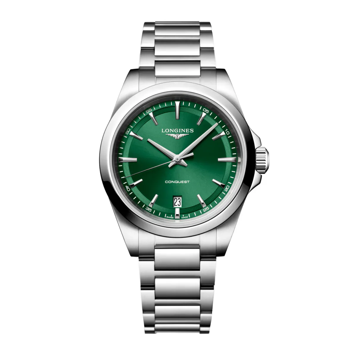 Longines Conquest Quartz 38mm Mens Watch Green