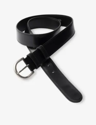 PRADA Engraved Leather Belt - 36 detail 3