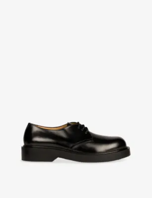 SANDRO Round-Toe Patent-Leather Derby Shoes - EUR 45 / 11 UK MEN in BLACK – Mens | Smart shoes | Derby shoes