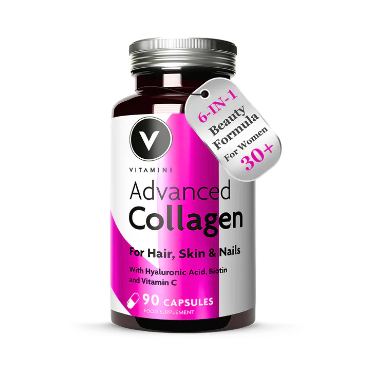 VITAMINI Hydrolysed Marine Collagen with Vitamin C & Hyaluronic Acid 90 Capsules