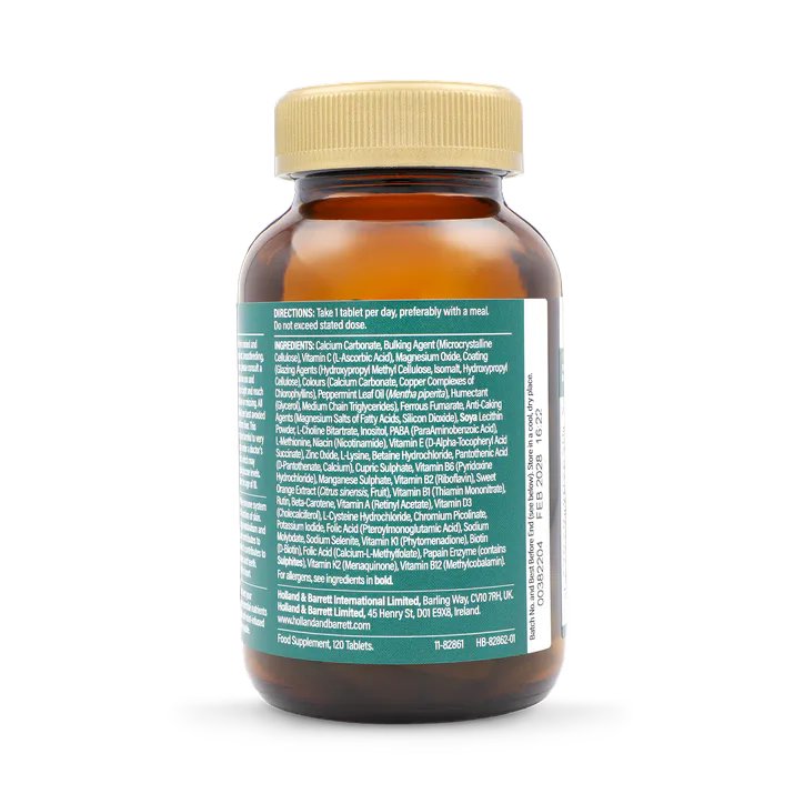 For Him Ultra Vegan Multivitamin & Mineral 120 Tablets detail 2