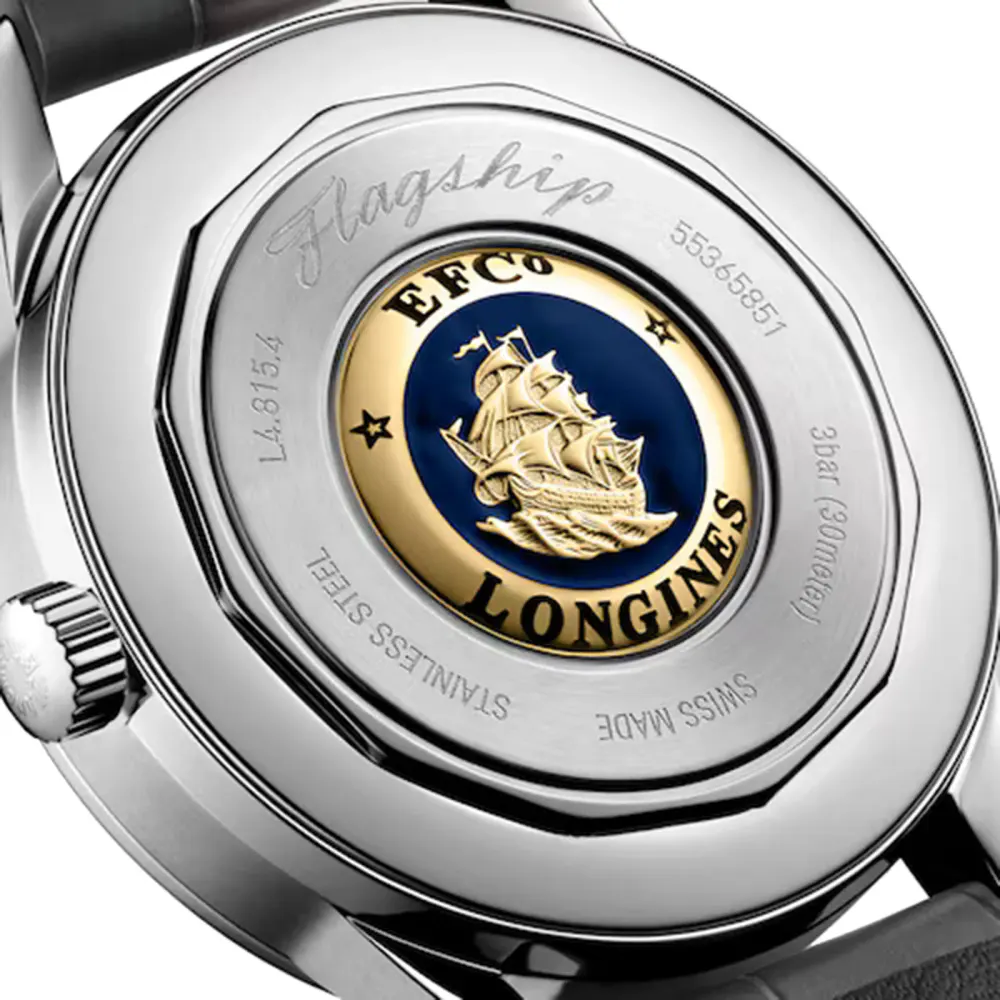 Longines Flagship Classic Heritage Moonphase 38.5mm Mens Watch Grey in Grey, additional product view 3