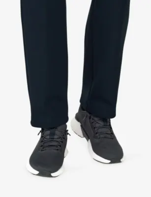 BOGGI MILANO Endurance Technical Fabric Knitted Trainers - EUR 43 / 9 UK MEN in NAVY BLUE, additional product view 2