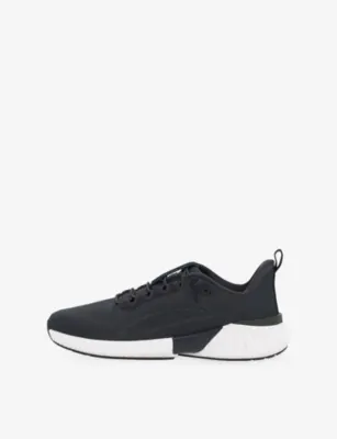 BOGGI MILANO Endurance Technical Fabric Knitted Trainers - EUR 43 / 9 UK MEN in NAVY BLUE – Mens | Trainers | Lace up trainers
