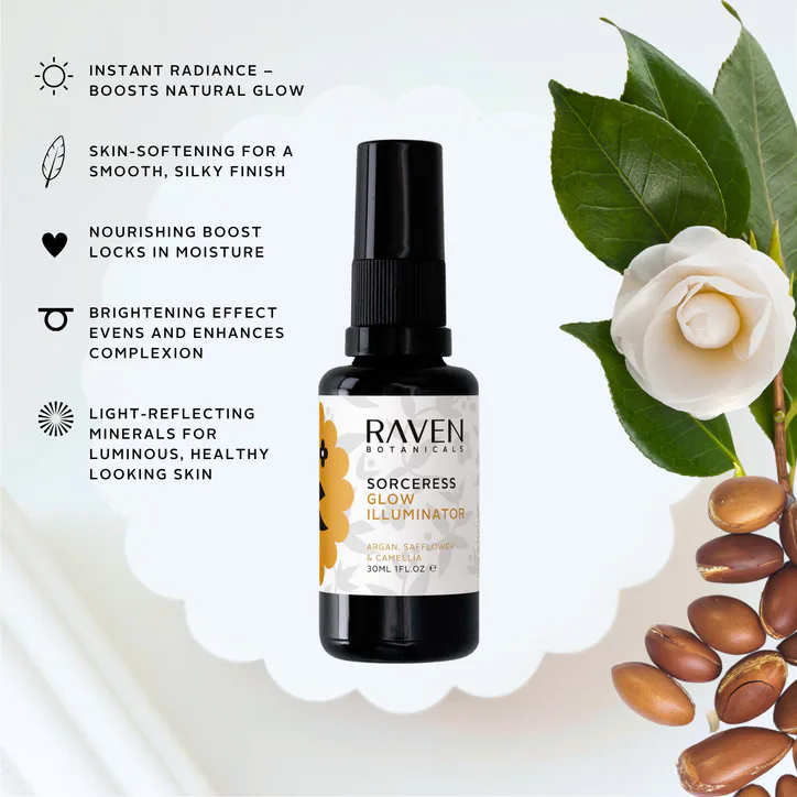 Raven Botanicals Sorceress Glow Illuminator 30ml detail 3