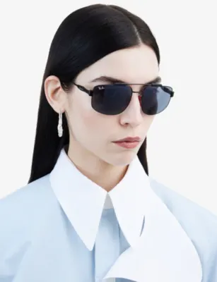 RAY-BAN RB3789M Square-Frame Metal Sunglasses detail 2