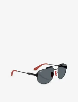 RAY-BAN RB3789M Square-Frame Metal Sunglasses detail 3