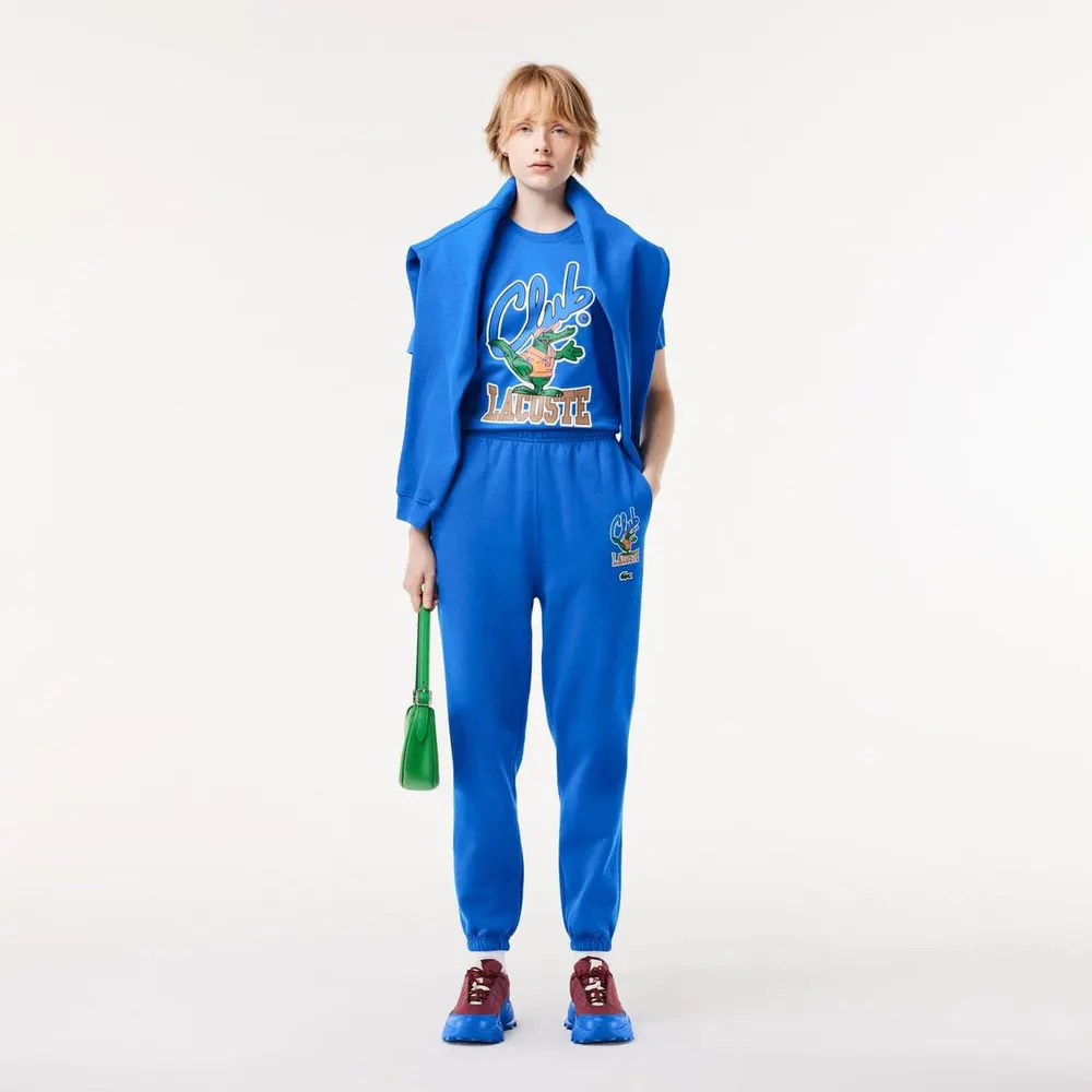 Lacoste Relaxed Fit Signature Print T-Shirt detail 3