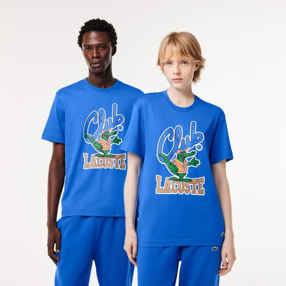 Lacoste Relaxed Fit Signature Print T-Shirt