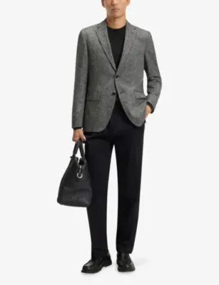 BOSS Leisure virgin wool sweatshirt detail 2