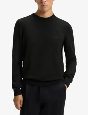 BOSS Leisure virgin wool sweatshirt detail 3