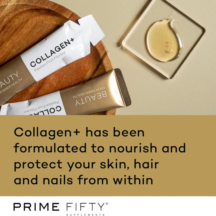 Prime Fifty Collagen 5000mg & Hyaluronic Acid Passion Fruit 14 Sachets detail 2