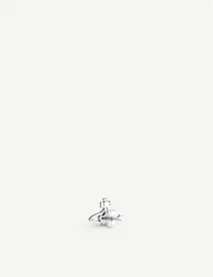 VIVIENNE WESTWOOD Suzon ruthenium-plated brass earring detail 3