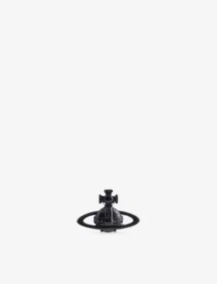 VIVIENNE WESTWOOD Suzon ruthenium-plated brass earring