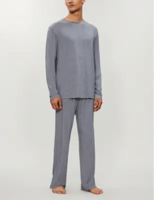 DEREK ROSE Marlowe stretch-jersey top detail 3