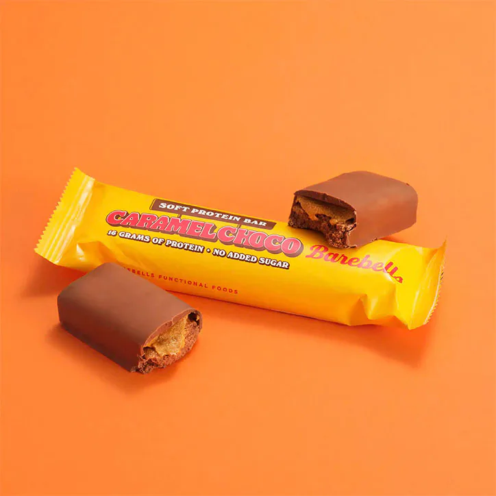 Barebells Soft Protein Bar Caramel Choco 55g detail 3