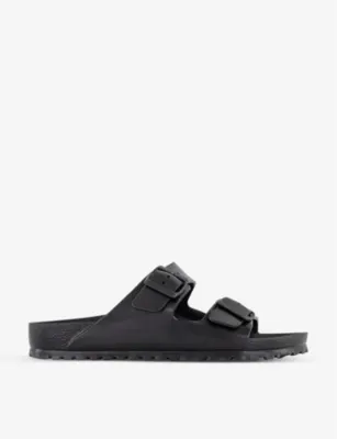 BIRKENSTOCK Arizona Double-Strap Rubber Sandals - EUR 42 / 8 UK MEN in BLACK EVA – Mens | Sandals | Formal sandals