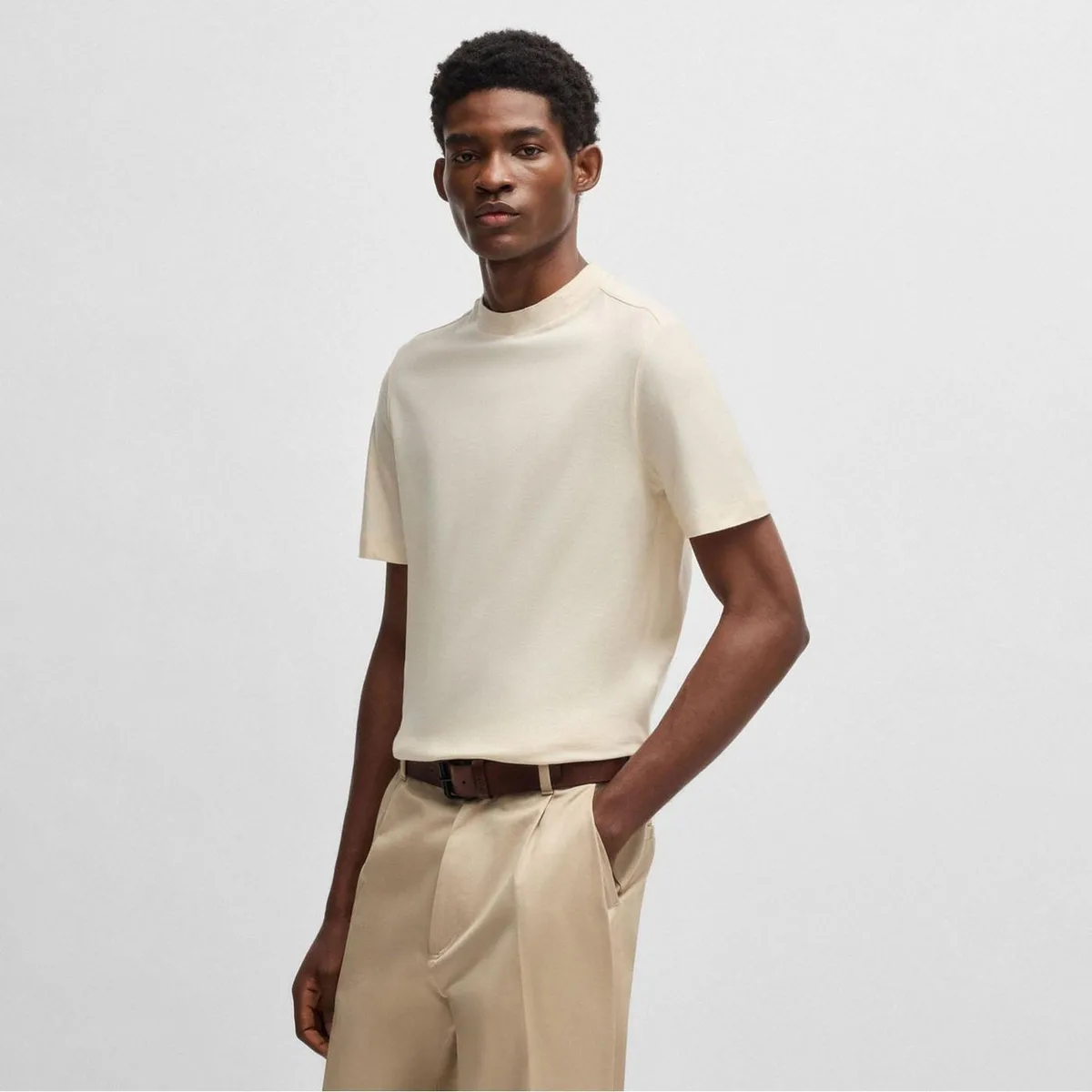 Boss Men's P-Thompson 290 Regular-Fit Four-Way Stretch T-Shirt