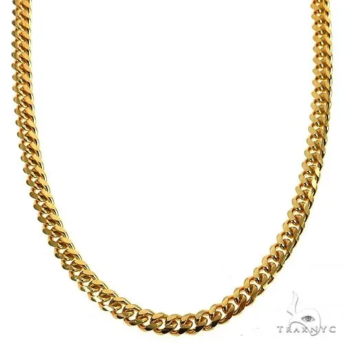 JALGAS - ROYAL CHAIN GROUP 14k Yellow Gold Solid Thin Miami Cuban Link Chain 22 Inches 3.2mm 69980 in Yellow / 18 Inches – Chain