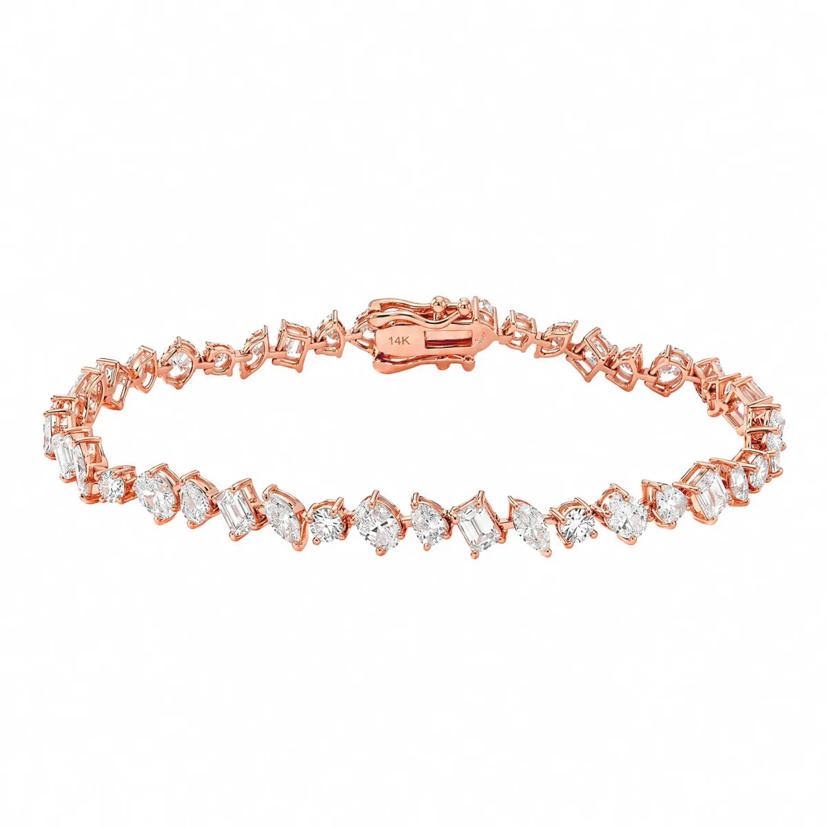 AHMED - MOON JEWELRY Harmony of Shapes Diamond Bracelet 71307