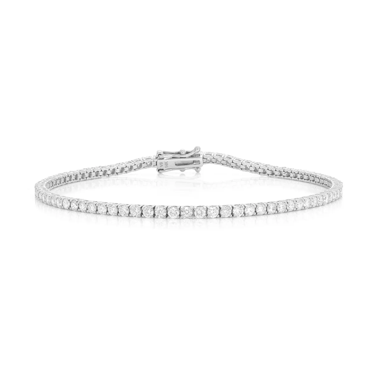For Him Prong Diamond Tennis Bracelet in 6pt / 4.60ctw / White Gold / 7" – Bracelet