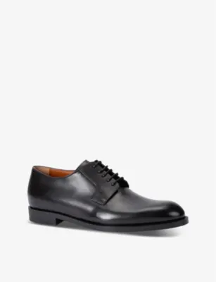 ZEGNA New Classic Flex leather derby shoes - 5.5 in BLACK, additional product view 3