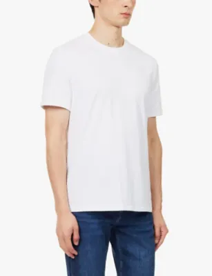 7 FOR ALL MANKIND Luxe crew-neck regular-fit stretch-cotton T-shirt detail 3