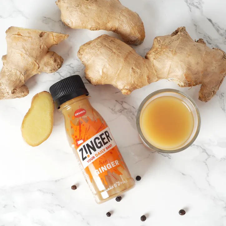 James White Drinks Organic Ginger Zinger Shot 70ml, additional product view 2