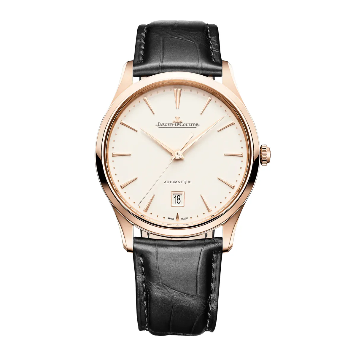 Jaeger-LeCoultre Master Ultra Thin Date 39mm Mens Watch Cream